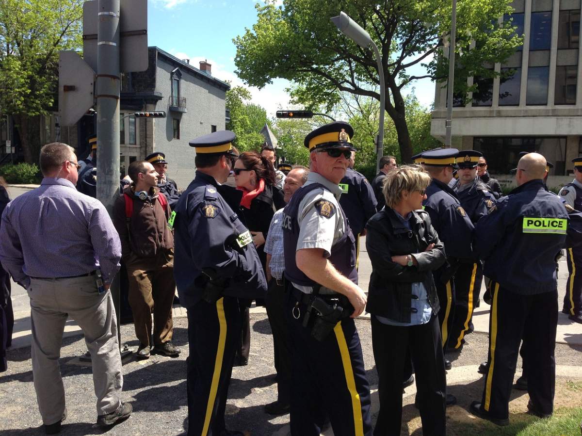 RCMP protest in Montreal