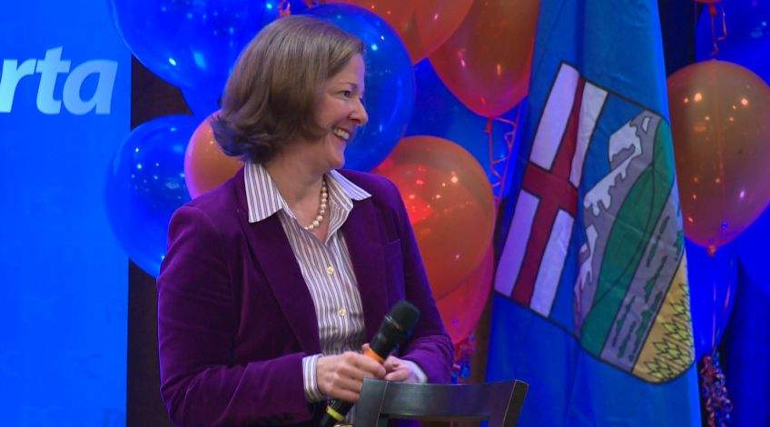 Alberta premier Alison Redford was all smiles at this weekend's PC convention.