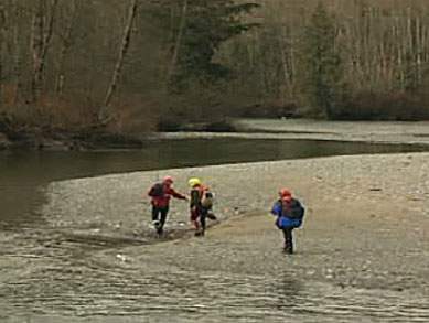Searchers scour Gold River Creek for the missing teen.
