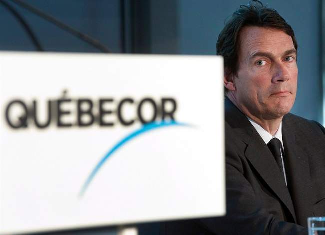 Quebecor chief executive Pierre Karl Peladeau