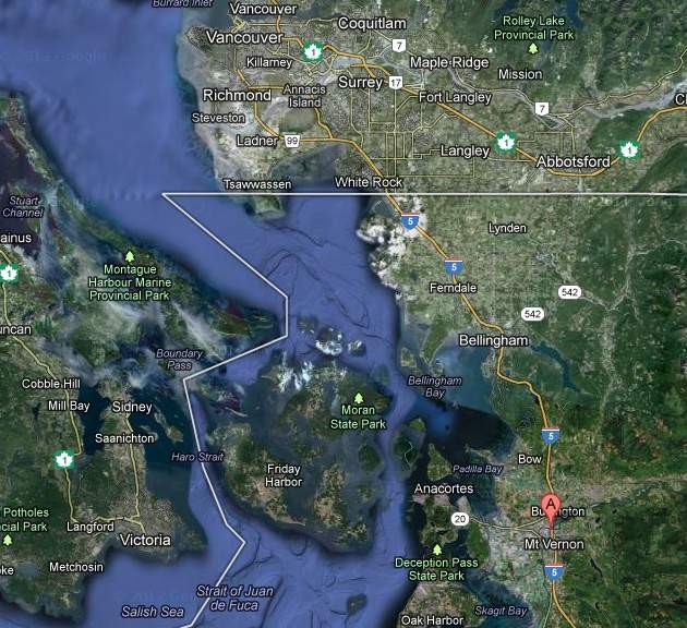Location of the Skagit River Bridge