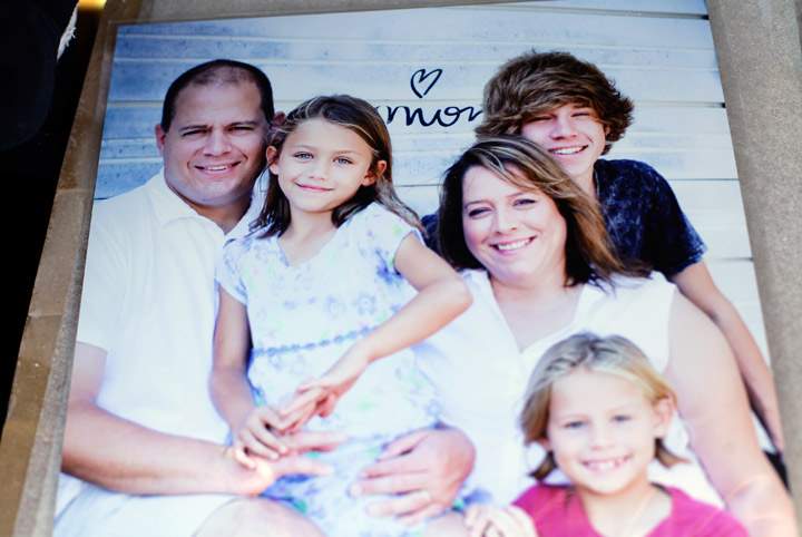A family photo showing Daniel Angle from left, Sydney Angle, Nicole Angle, Jory Pratt, and Casey Angle is seen on May 22, 2013 in Moore, Oklahoma. Sydney Angle was killed when a powerful tornado classified as an EF4 destroyed Plaza Towers Elementary School, which also ripped through the town Monday destroying homes, schools and businesses, killing several people including children.