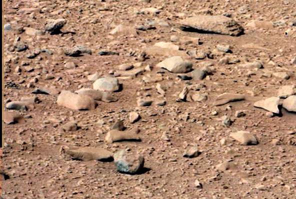An image of the Martian surface, taken by Curiosity.