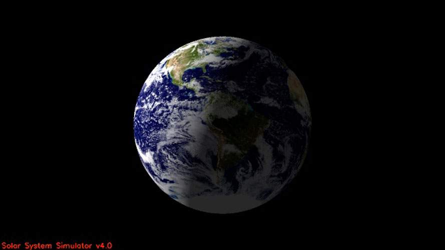 The simulated view of Earth from Saturn on July 19, 2013.