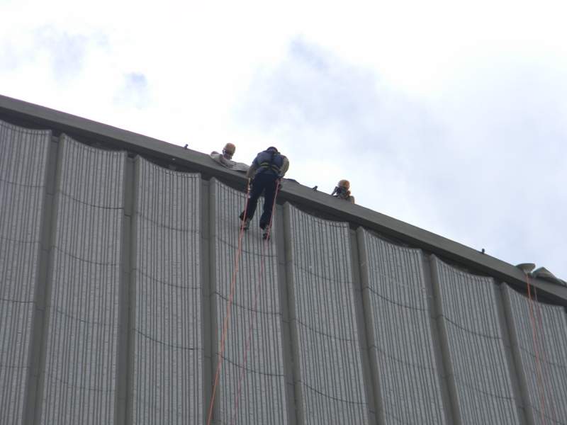 antony robart rappelling wall city hall rope for hope