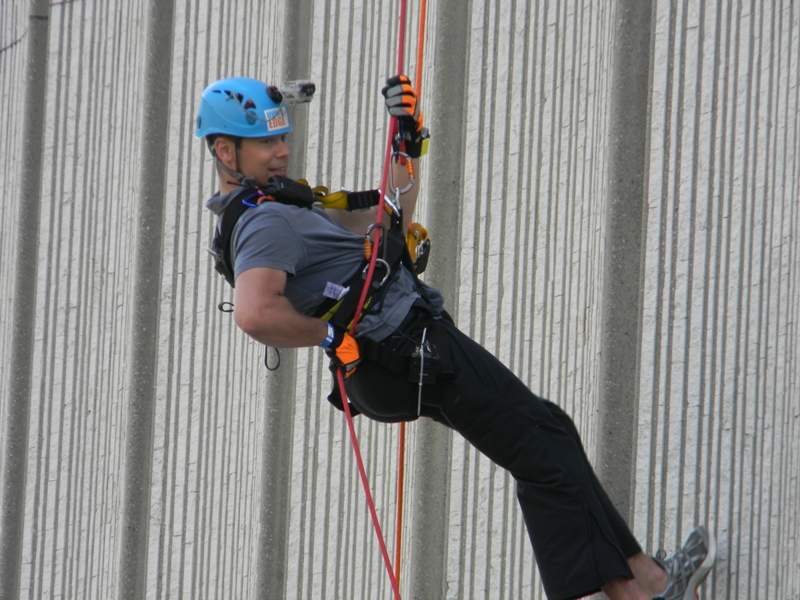 antony robart rappelling city hall rope for hope
