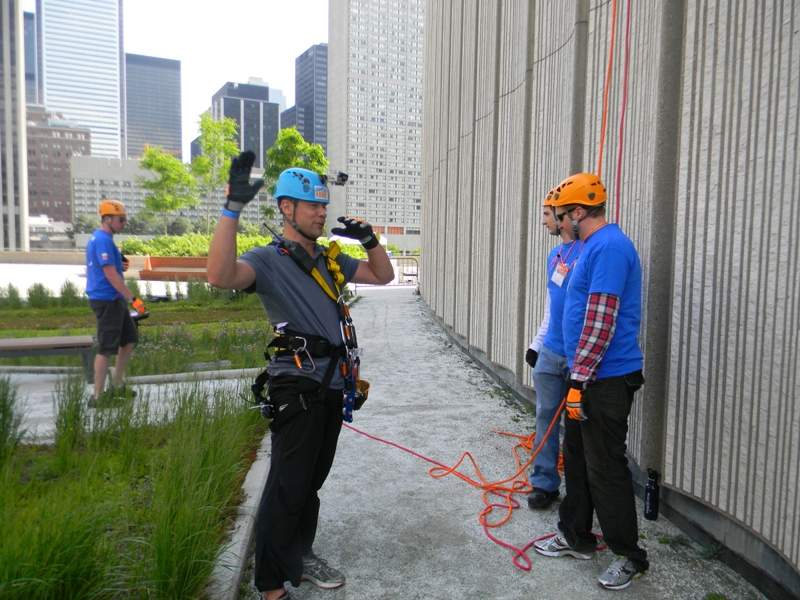 antony robart rapelling city hall rope for hope