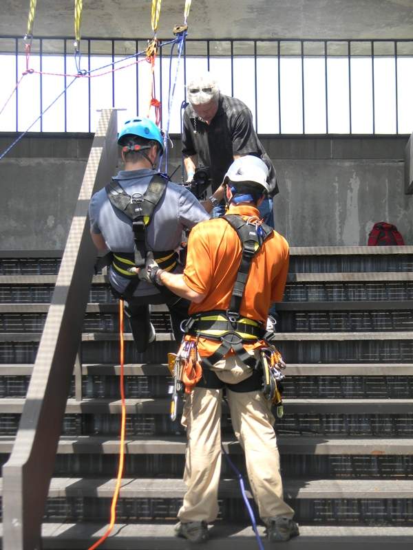 antony robart rappelling wall city hall rope for hope