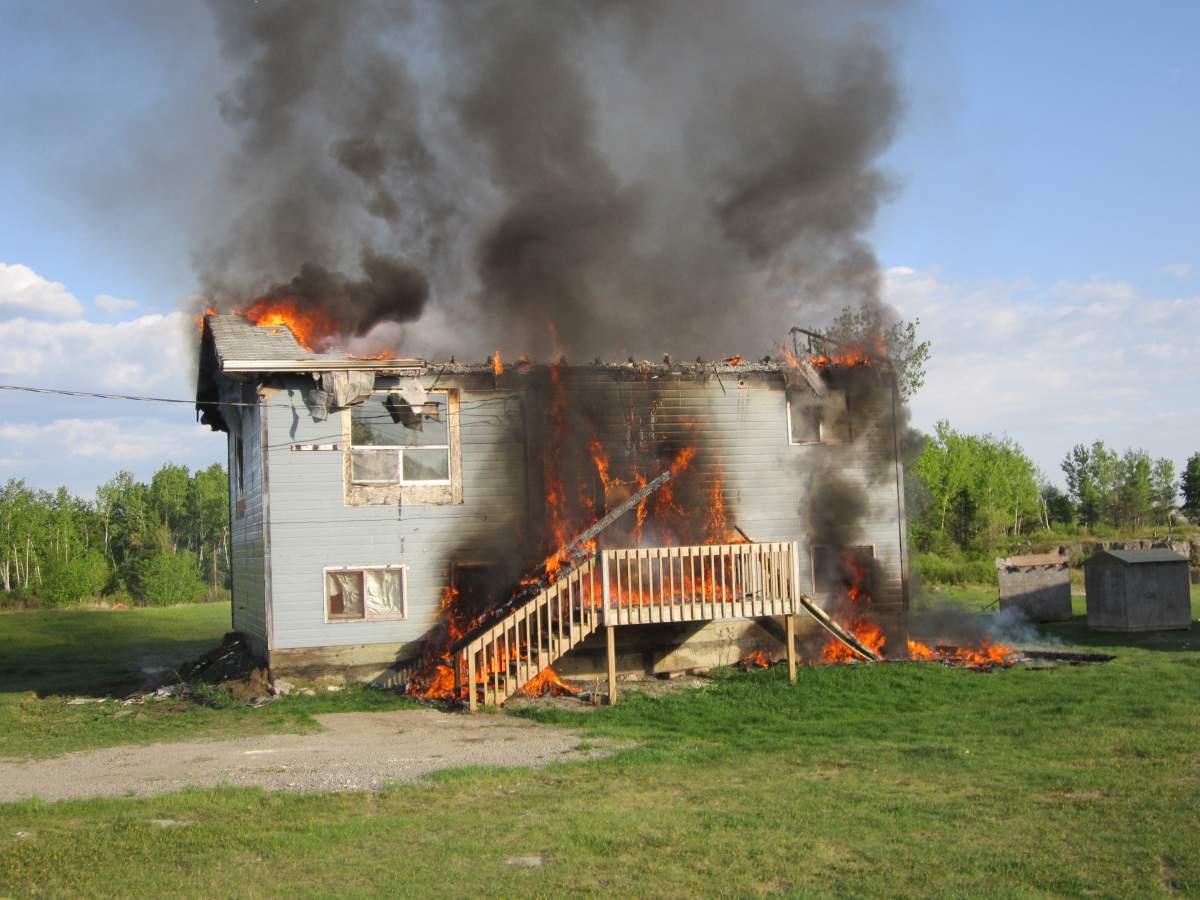 Bloodvein First Nation Manitoba fire