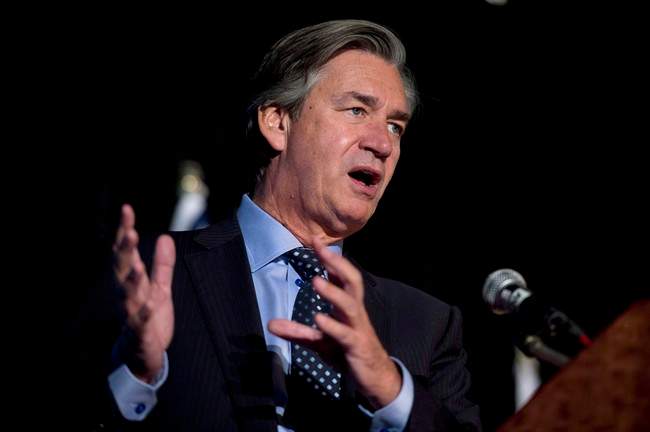 Former Manitoba premier Gary Doer speaks in this 2013 file photo.