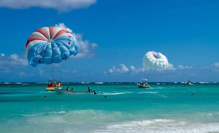 View of Bavaro beach, in Punta Cana, Dominican Republic, on January 16, 2012. 