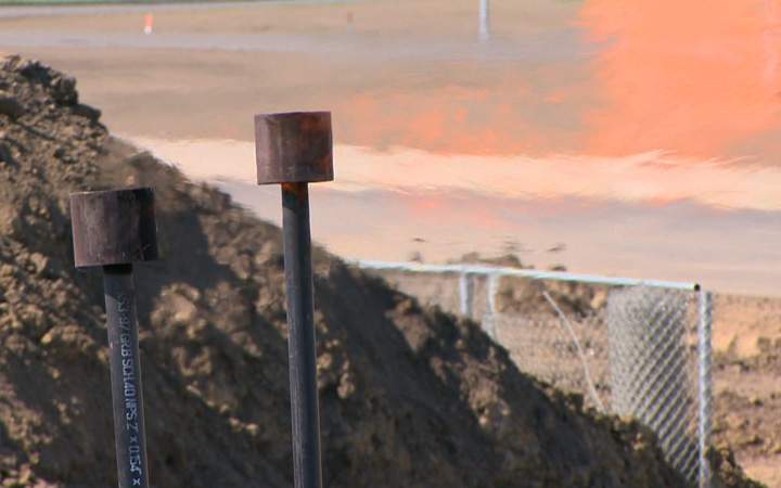 SaskEnergy conducting controlled flare of natural gas before starting new pipeline construction in Saskatoon.