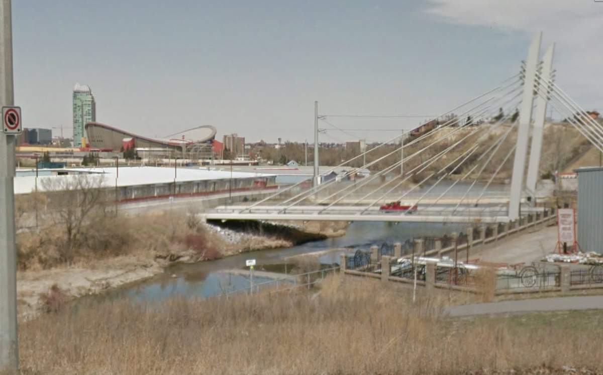 A view of the Stampede grounds before the flood.