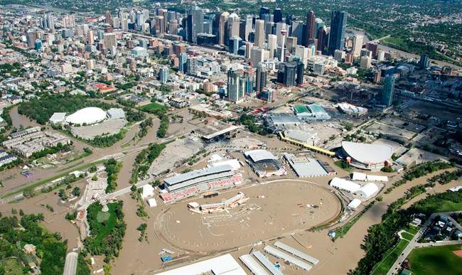 Calgary was under a lake of water during the devastating floods in June 2013.