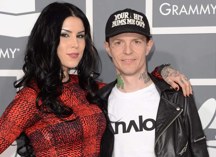 Kat Von D and Deadmau5, pictured in February 2013.