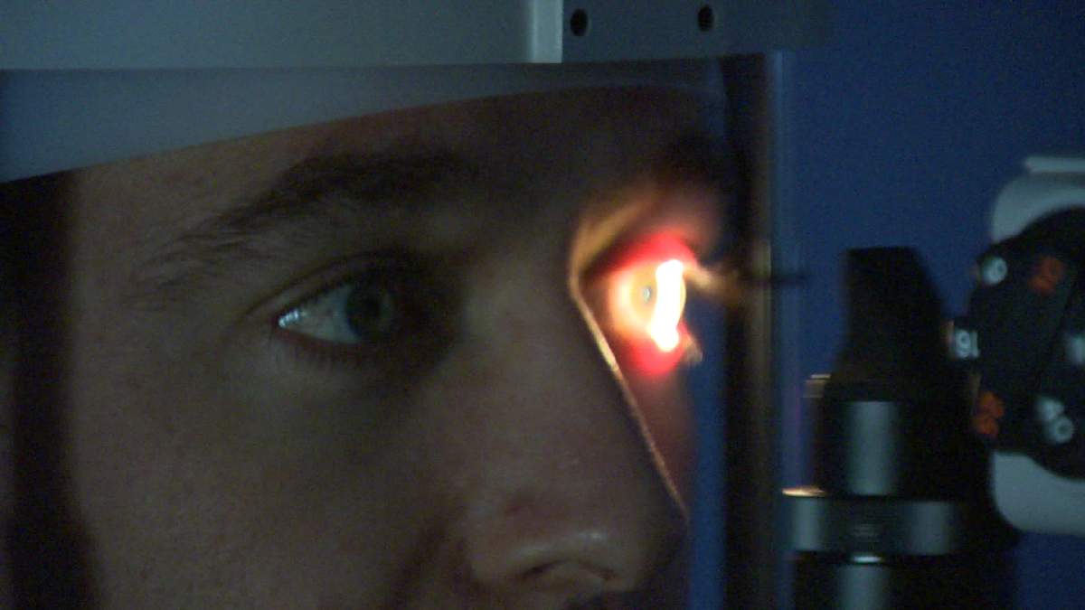 Kevin Musgrove, 27, has worn contacts for about 10 years but got into the habit of wearing them for too long, between 12 and 14 hours every day.