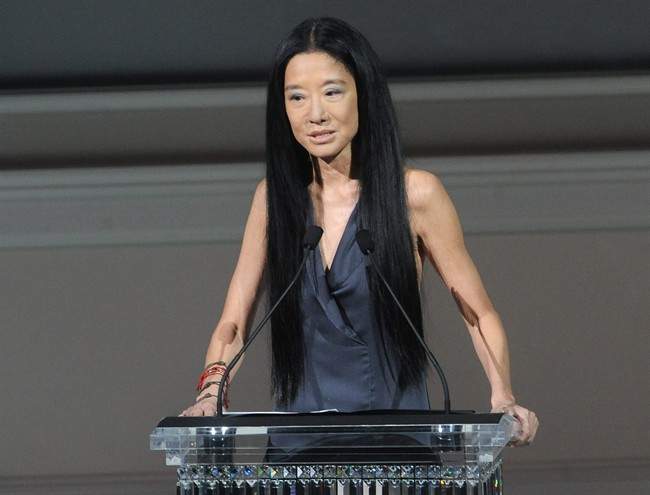 Designer Vera Wang speaks on stage at the 2013 CFDA Fashion Awards at Alice Tully Hall on Monday, June 3, 2013 in New York. 