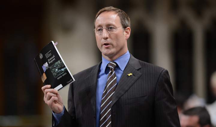 Minister of Defence Peter MacKay responds to a question during question period in the House of Commons on Parliament Hill in Ottawa on Monday, June 10, 2013. 