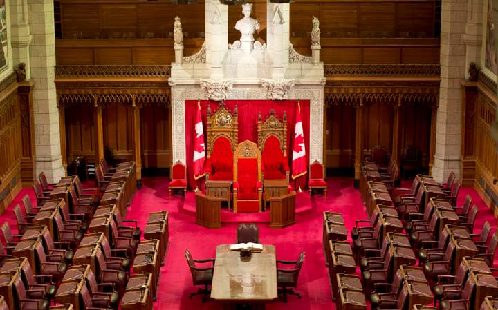 The Senate chamber on Parliament Hill is seen Tuesday May 28, 2013 in Ottawa.