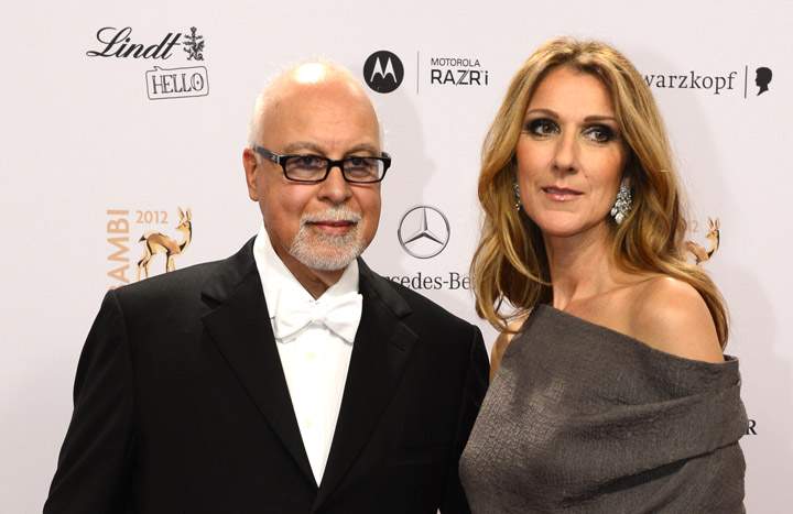René Angélil and Celine Dion, pictured in 2012.