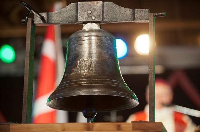 The Bell Of Batoche is official displayed during Back to Batoche Days in Batoche, SK on Saturday, July 20, 2013.