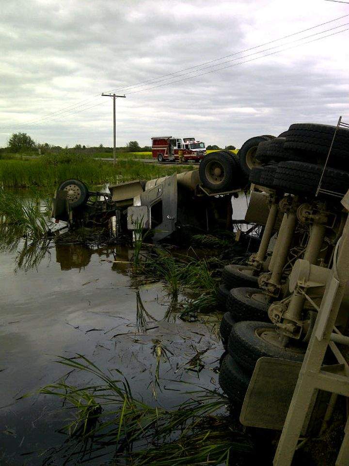 RCMP say six people were killed in a two vehicle collision southeast of Lloydminster Saturday, July 27, 2013.