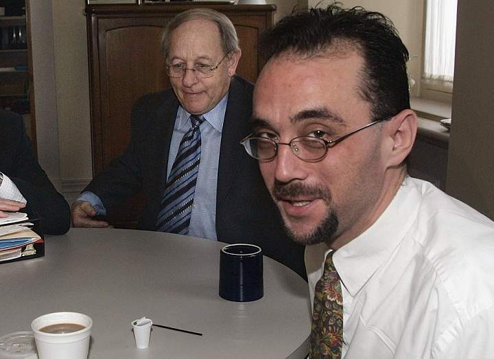 Huntingdon Mayor Stephane Gendron is pictured on Dec. 16, 2004 in Quebec City. Gendron, has been forced to apologize for joking about how enthusiastically he kills cats with his car ‚ - even newborn kittens.
