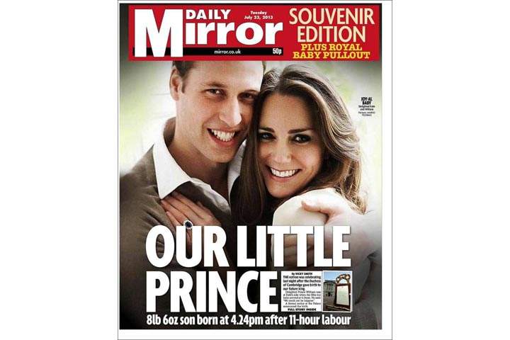 Gallery: British newspaper front pages morning after a prince is born - image