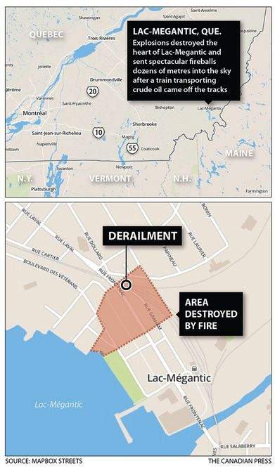 About 40 people considered missing in Quebec train disaster; five declared dead - image