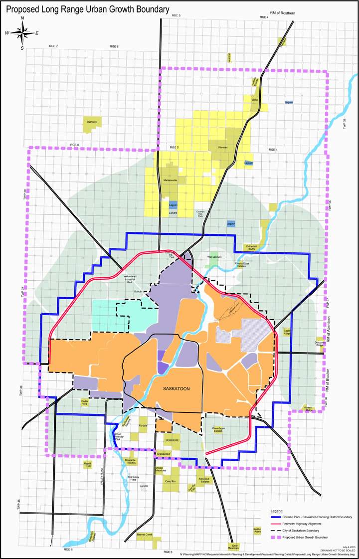 Saskatoon proposes regional growth plan as city looks at regional population of more than one million in next 50 years.