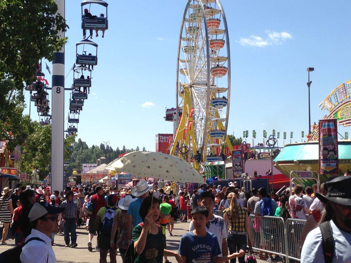 Stampede Park midway in more recent years.