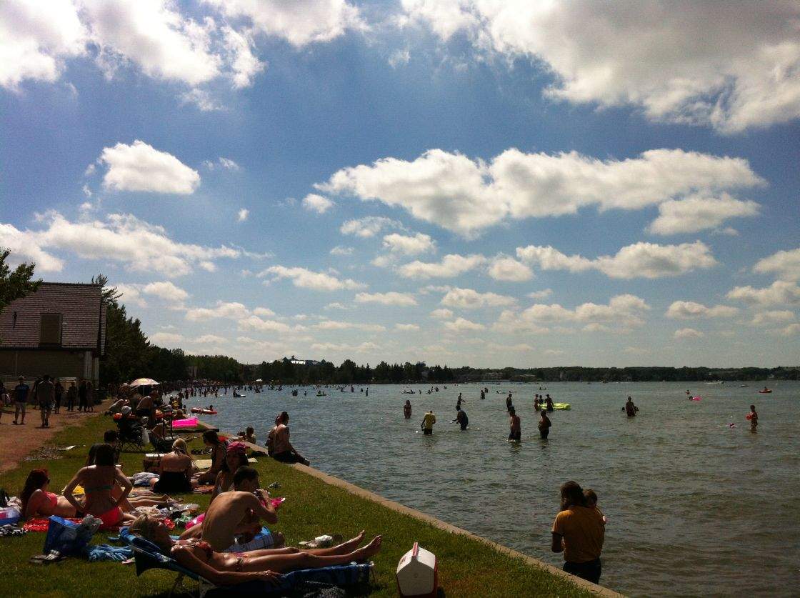 Sylvan Lake Provincial Park in central Alberta. July 10, 2013.
