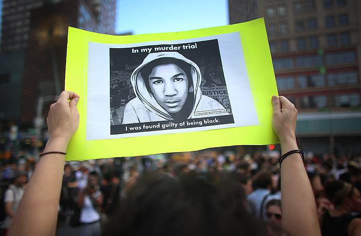 Gallery: Thousands react to George Zimmerman verdict in Trayvon Martin murder case - image