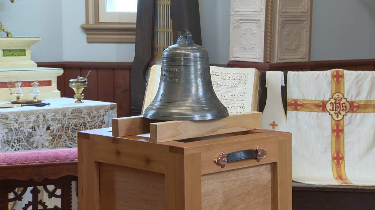 The Bell of Batoche at the St. Boniface Museum in Winnipeg.