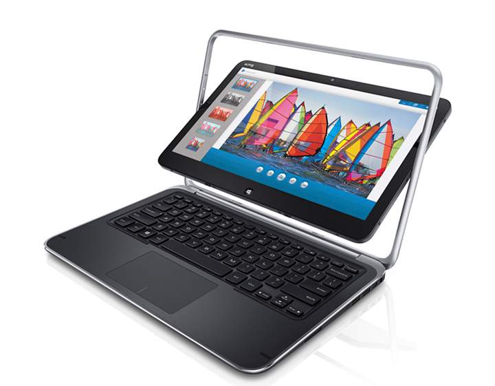 The Dell XPS 12 features a unique swivel full HD screen