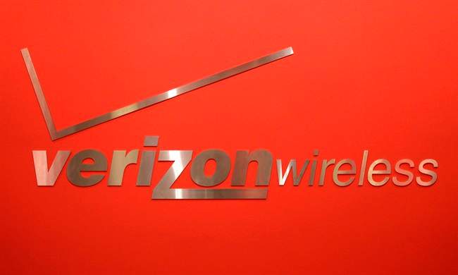 In this Feb. 10, 2011 photo, a Verizon Wireless sign is displayed in one of its stores in New York.