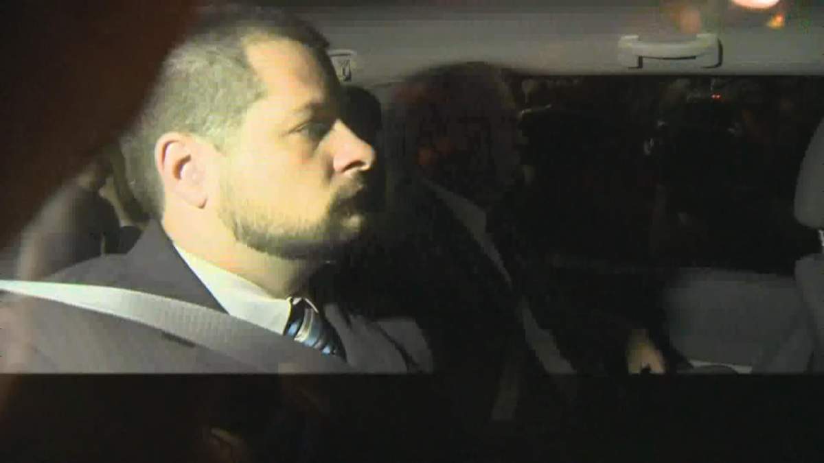 Toronto police Constable James Forcillo enters Old City Hall courthouse on a second degree murder charge in connection to the streetcar shooting death of Sammy Yatim.