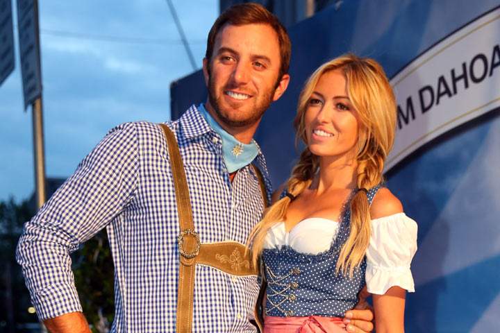 ustin Johnson attends with Paulina Gretzky the BMW International Open 25th Anniversary Party at Rilano No.6 Lenbach Palais on June 21, 2013 in Munich, Germany. (Photo by Alexander Hassenstein/Getty Images For BMW).