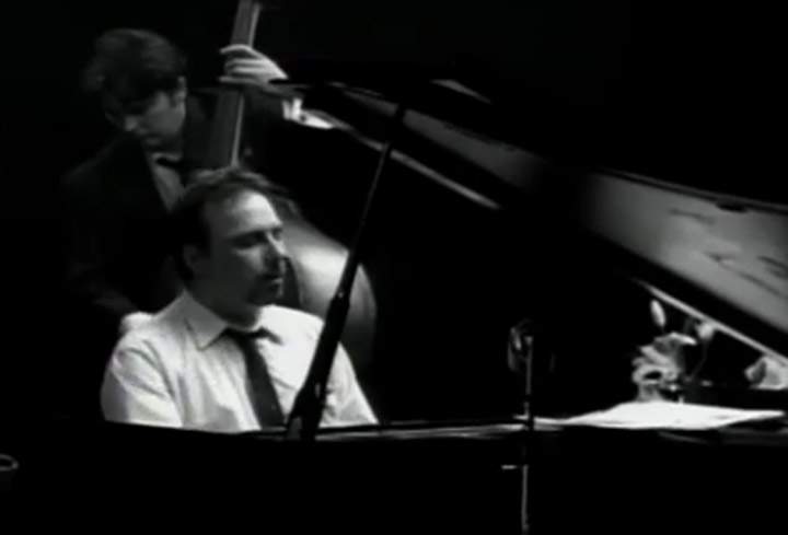 Former Blue Rodeo keyboardist James Gray, in the video for "Falling Down Blue.".