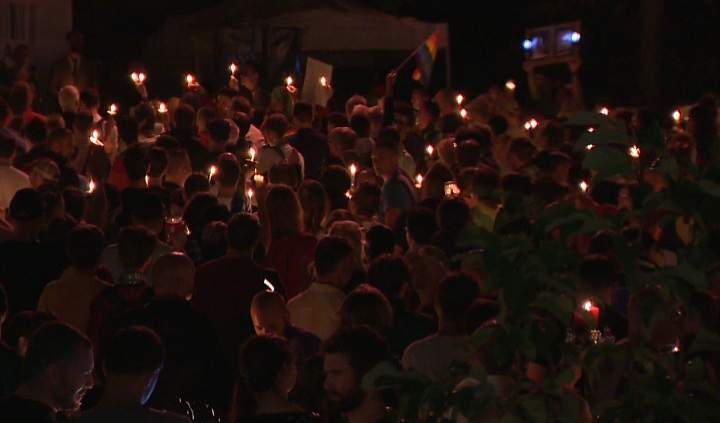 Russia gay rights protest Montreal