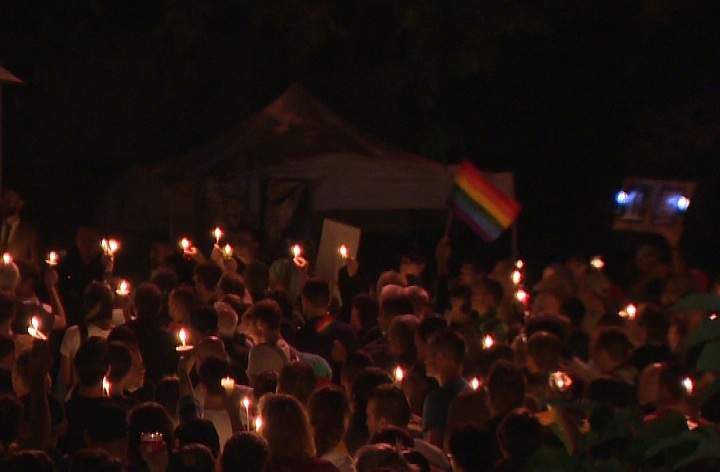 Russia gay rights protest Montreal