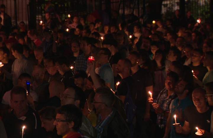 Russia gay rights protest Montreal