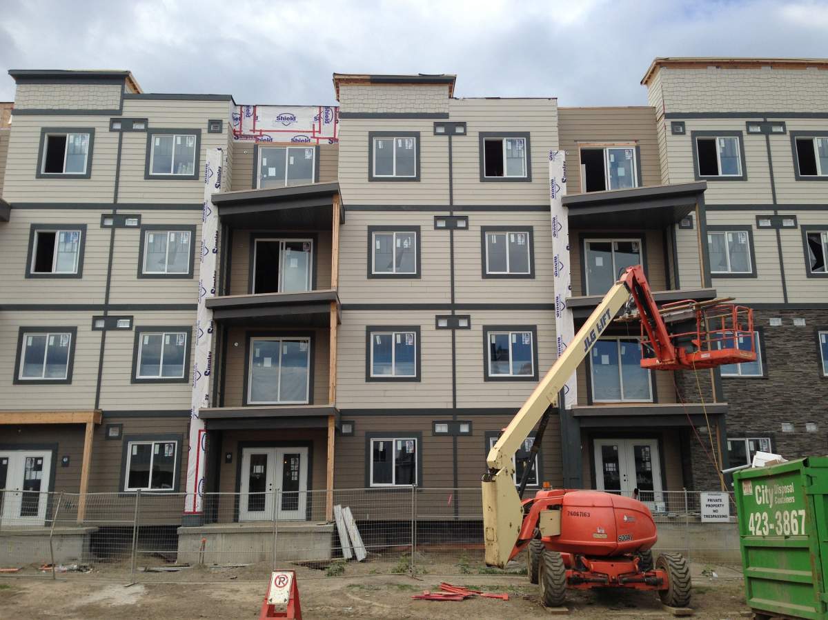 Edgewater on Jasper under construction; Vinesh Pratap, Global News