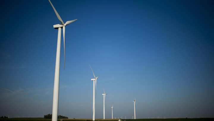 File photo of a wind farm.