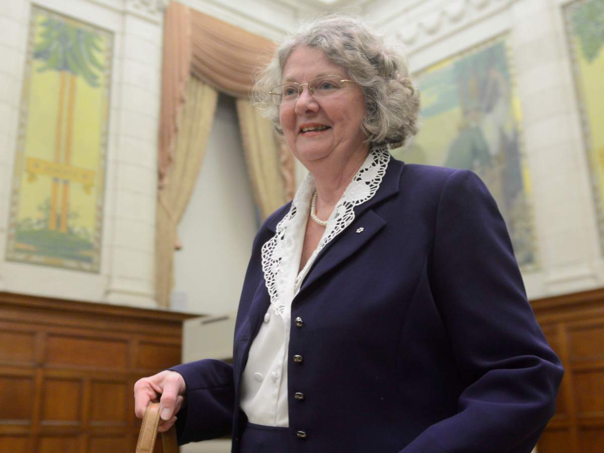 Ethics Commissioner Mary Dawson is pictured here prior to appearing at a committee meeting for the statutory review of the Conflict of Interest Act in February 2013. Adrian Wyld/The Canadian Press