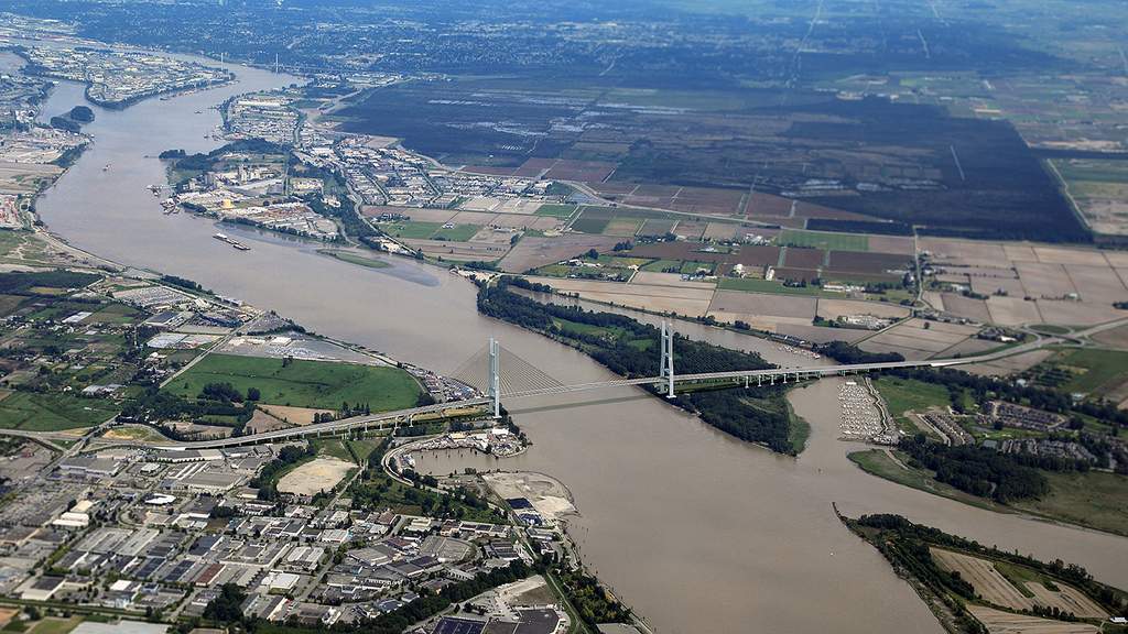 The B.C. government released a rendering of the new bridge on Highway 99 that will replace the aging George Massey Tunnel.