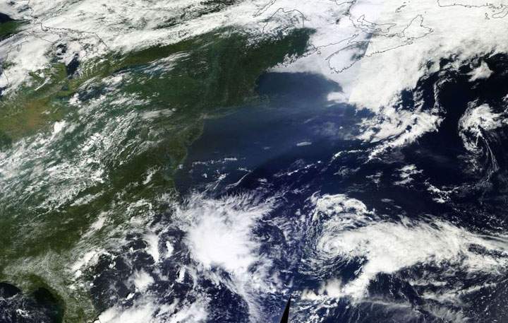 Tropical Storm Gabrielle as it heads toward the Maritimes.