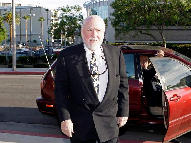 Peter Pocklington arrives at U.S. District Court in Riverside, Calif., in a Oct. 27, 2010 file photo. 