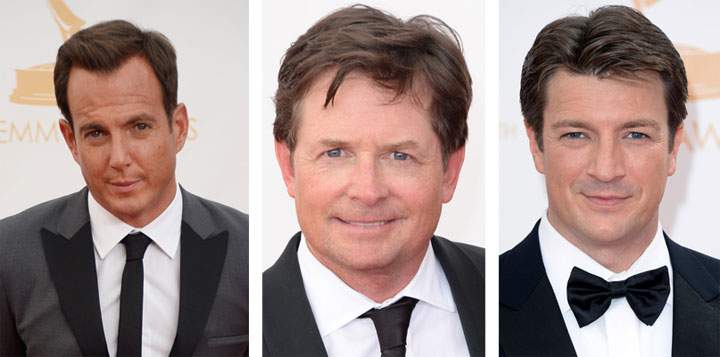 Canadian stars Will Arnett, Michael J. Fox and Nathan Fillion. (Getty Images)