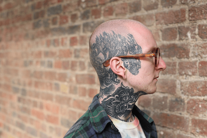A detail view of Phil Yarnell’s tattoo at the London Tattoo Convention in Tobacco Dock on September 27, 2013 in London, England. Photo by Oli Scarff/Getty Images